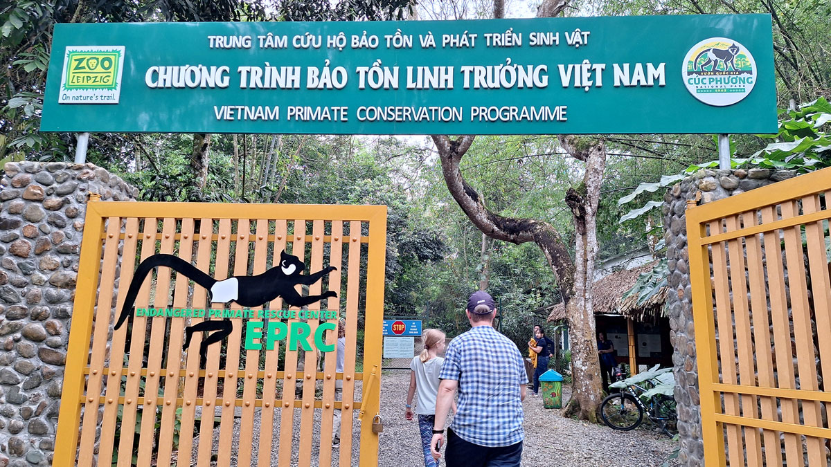 Eingang der Primaten Auffangstation